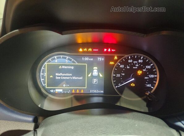 3N1CN8EV0SL866582 2025 NISSAN VERSA Black Widok zestawu wskaźników