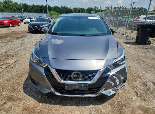3N1CN8EV1ML857568 2021 NISSAN VERSA Gray Vista frontal