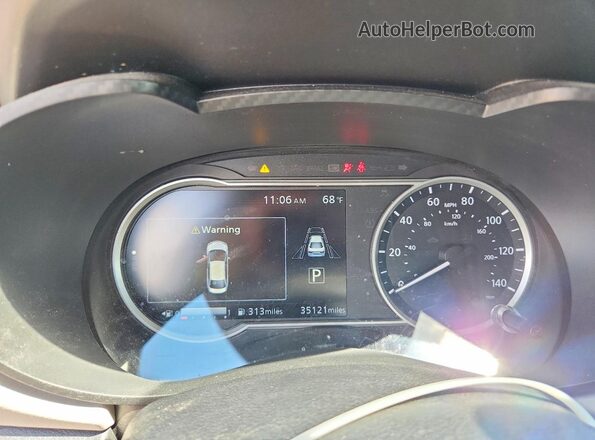 3N1CN8EV1ML917445 2021 NISSAN VERSA Black Vista del cuadro de instrumentos