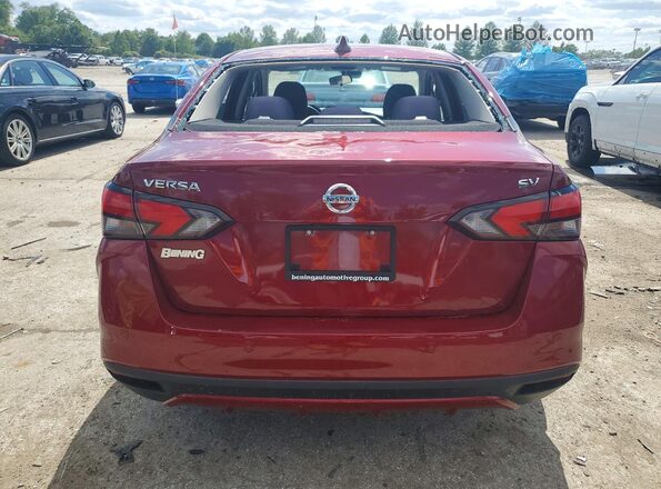 3N1CN8EV2ML846739 2021 NISSAN VERSA Красный Вид сзади
