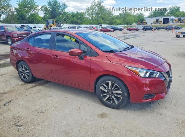 3N1CN8EV2ML846739 2021 NISSAN VERSA Красный Передняя правая четверть