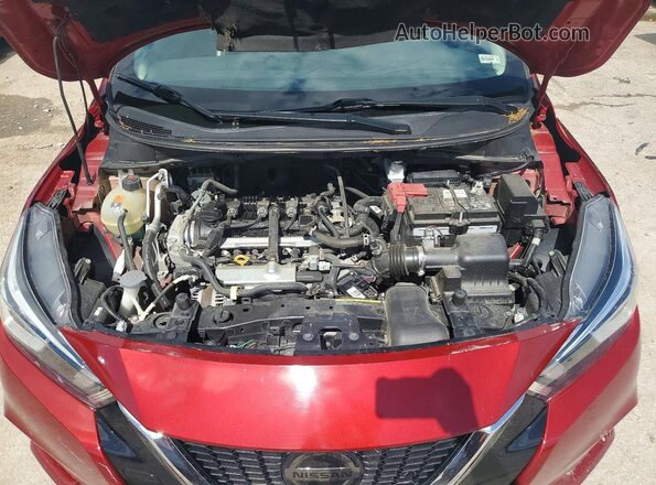 3N1CN8EV2ML846739 2021 NISSAN VERSA Красный Вид задней части салона