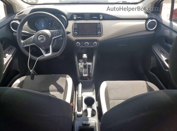 3N1CN8EV2ML846739 2021 NISSAN VERSA Красный Вид панели приборов