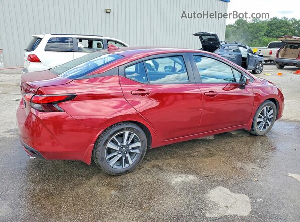 3N1CN8EV2ML849477 2021 NISSAN VERSA Burgundy უკანა მარჯვენა