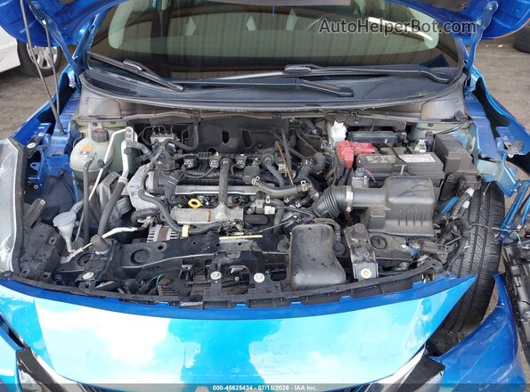 3N1CN8EV2ML852573 2021 NISSAN VERSA Blue Rear view