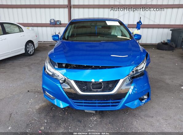 3N1CN8EV2ML852573 2021 NISSAN VERSA Blue Instrument cluster view