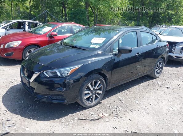 3N1CN8EV2ML875450 2021 NISSAN VERSA Black Front left