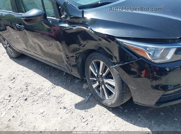 3N1CN8EV2ML875450 2021 NISSAN VERSA Black Front view