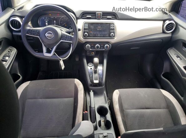 3N1CN8EV3ML825348 2021 NISSAN VERSA Синий Вид панели приборов