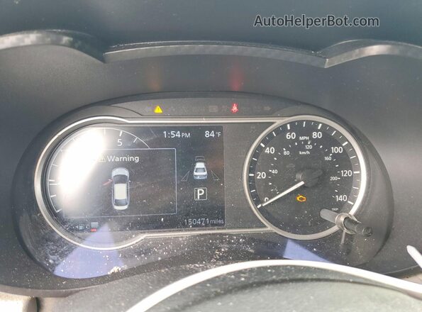 3N1CN8EV3ML825348 2021 NISSAN VERSA Синий Вид щитка приборов