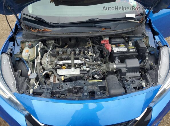 3N1CN8EV3ML825348 2021 NISSAN VERSA Синий Вид задней части салона