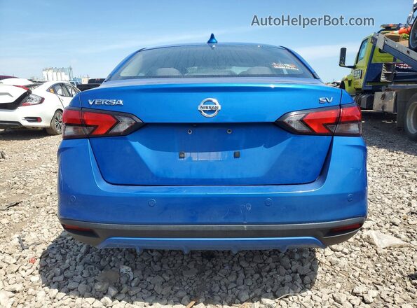 3N1CN8EV3ML825737 2021 NISSAN VERSA Blue Vista trasera