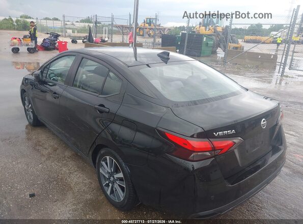 3N1CN8EV3ML850153 2021 NISSAN VERSA Black Trasero izquierdo