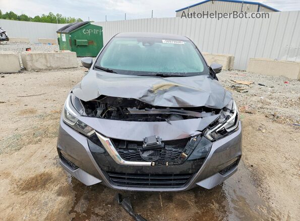 3N1CN8EV3ML854882 2021 NISSAN VERSA Gray Вид спереду