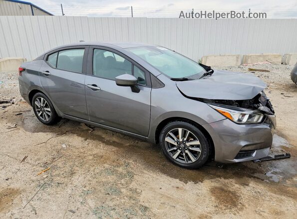 3N1CN8EV3ML854882 2021 NISSAN VERSA Gray Передня права чверть