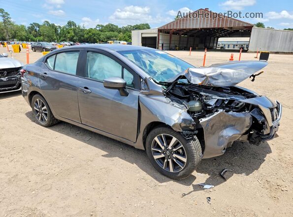 3N1CN8EV3ML890748 2021 NISSAN VERSA Gray Առջևի աջ