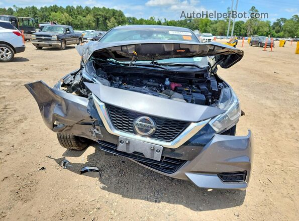3N1CN8EV3ML890748 2021 NISSAN VERSA Gray Դիմացի տեսք