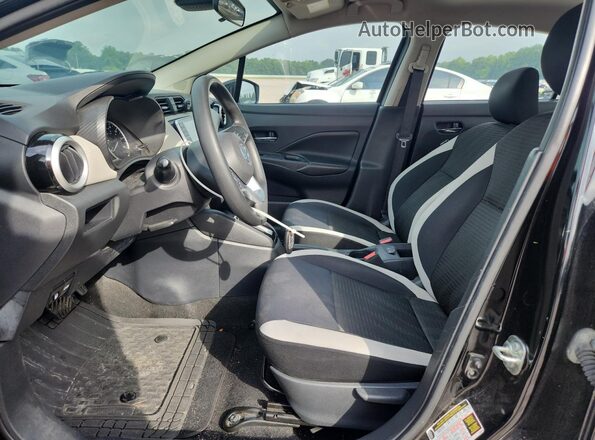 3N1CN8EV4LL875741 2020 NISSAN VERSA Black Widok wnętrza z przodu