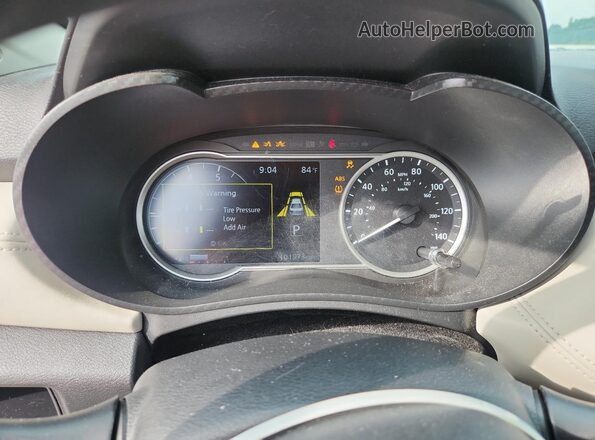 3N1CN8EV4LL875741 2020 NISSAN VERSA Black Widok zestawu wskaźników