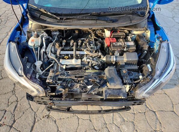 3N1CN8EV4ML808686 2021 NISSAN VERSA Blue Rear interior view