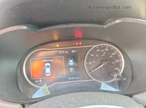 3N1CN8EV4ML808686 2021 NISSAN VERSA Blue Instrument cluster view