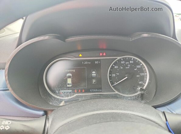 3N1CN8EV4SL819264 2025 NISSAN VERSA Blue ხელსაწყოთა პანელის ხედი