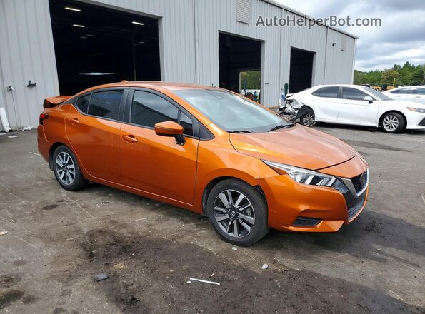 3N1CN8EV5LL901439 2020 NISSAN VERSA Оранжевый Передняя правая четверть