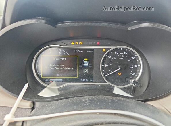 3N1CN8EV5ML867391 2021 NISSAN VERSA White Սարքավորումների վահանակի տեսք