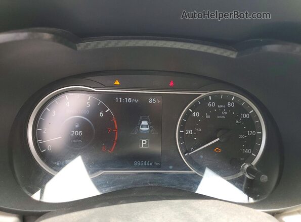 3N1CN8EV5ML889441 2021 NISSAN VERSA Белый Вид щитка приборов