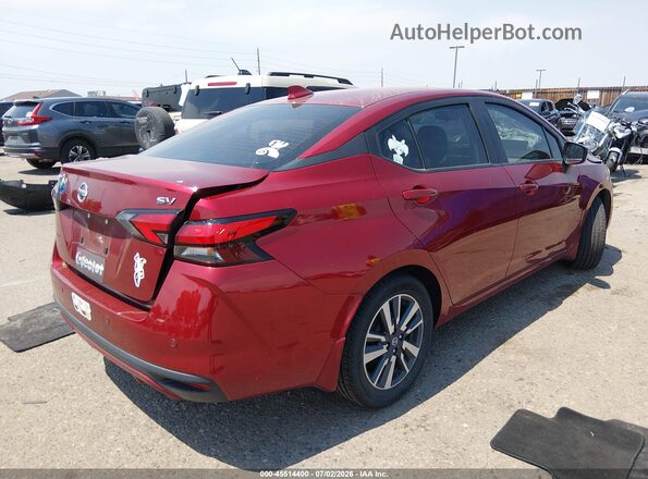 3N1CN8EV5ML904181 2021 NISSAN VERSA Красный Задняя правая четверть