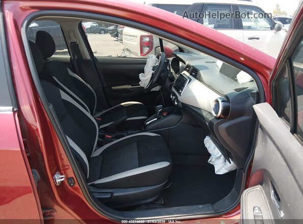 3N1CN8EV5ML904181 2021 NISSAN VERSA Красный Вид салона спереди