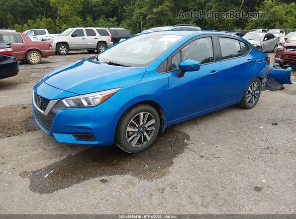 3N1CN8EV6LL844698 2020 NISSAN VERSA Blue Front left