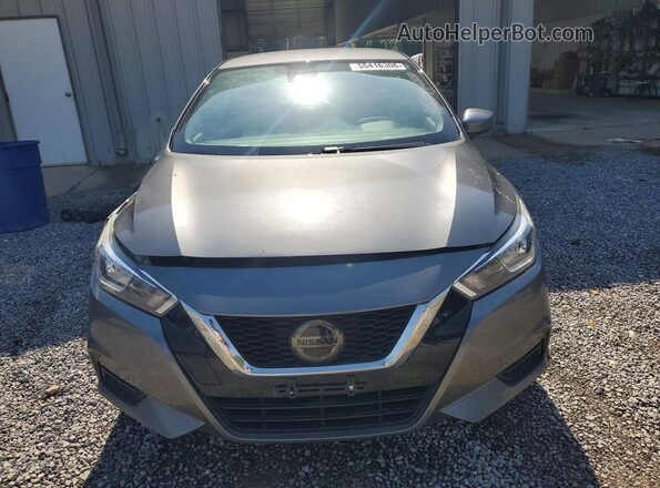 3N1CN8EV6ML818619 2021 NISSAN VERSA Gray Դիմացի տեսք
