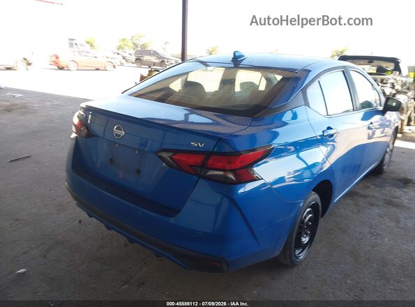 3N1CN8EV6ML840183 2021 NISSAN VERSA Blue Trasero derecho