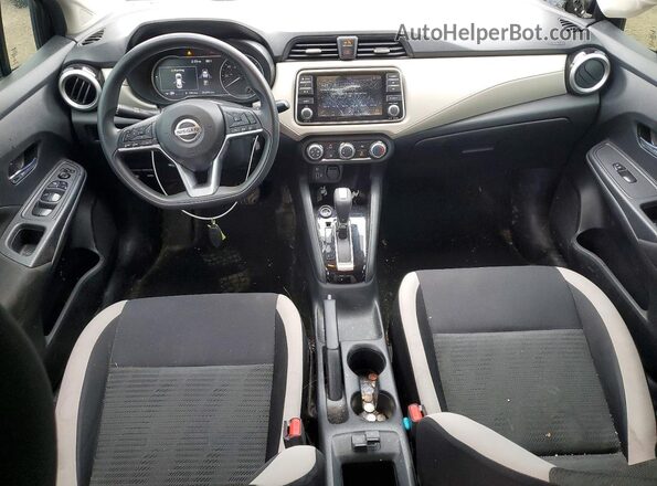 3N1CN8EV6ML850101 2021 NISSAN VERSA Black Вид панелі приладів