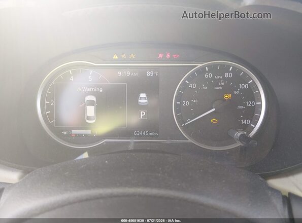 3N1CN8EV6ML867206 2021 NISSAN VERSA White Widok tylnych siedzeń