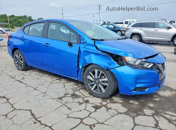 3N1CN8EV7LL879301 2020 NISSAN VERSA Синий Передняя правая четверть