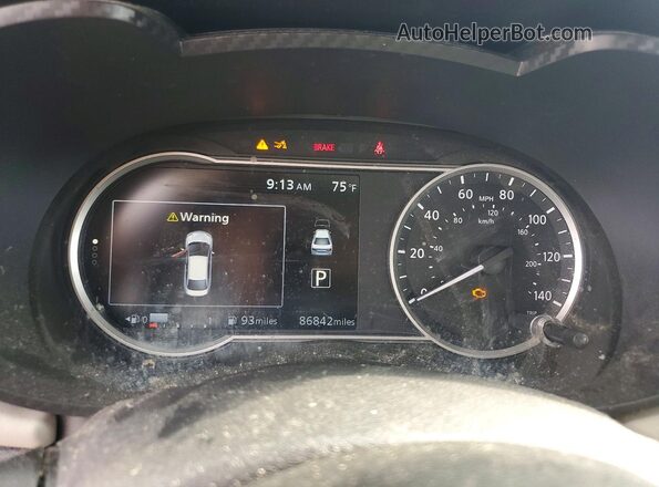 3N1CN8EV7LL879301 2020 NISSAN VERSA Синий Вид щитка приборов
