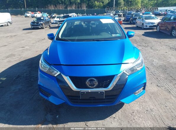 3N1CN8EV7ML862788 2021 NISSAN VERSA Blue Vista del cuadro de instrumentos