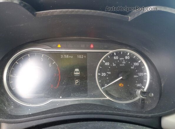3N1CN8EV8LL811282 2020 NISSAN VERSA Blue Widok zestawu wskaźników