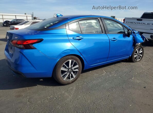 3N1CN8EV8ML813258 2021 NISSAN VERSA Blue Rear right