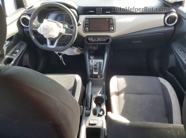 3N1CN8EV8ML813258 2021 NISSAN VERSA Blue Dashboard view