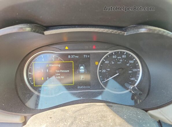 3N1CN8EV8ML846034 2021 NISSAN VERSA Blue Вид щитка приладів