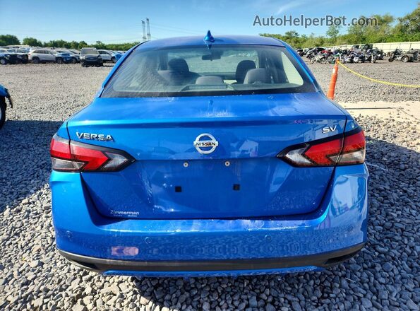 3N1CN8EV8ML846034 2021 NISSAN VERSA Blue Вид ззаду