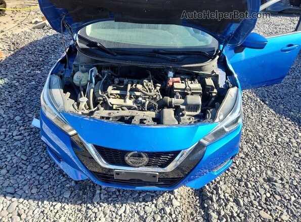 3N1CN8EV8ML846034 2021 NISSAN VERSA Blue Вид задньої частини салону