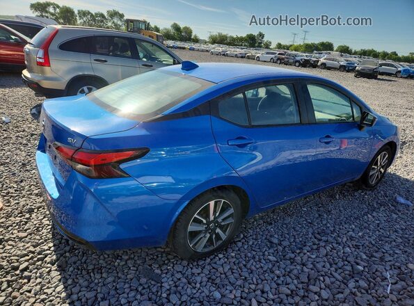 3N1CN8EV8ML846034 2021 NISSAN VERSA Blue Задня права чверть