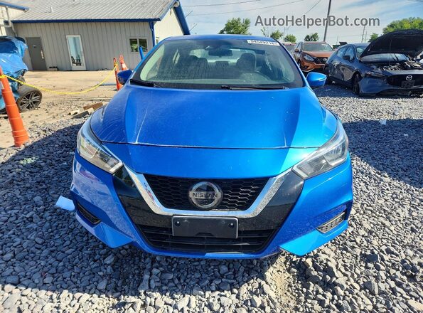 3N1CN8EV8ML846034 2021 NISSAN VERSA Blue Вид спереду
