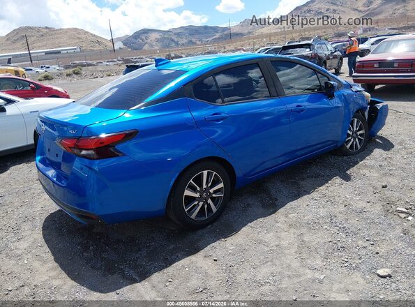 3N1CN8EV8ML853243 2021 NISSAN VERSA Синий Задняя правая четверть