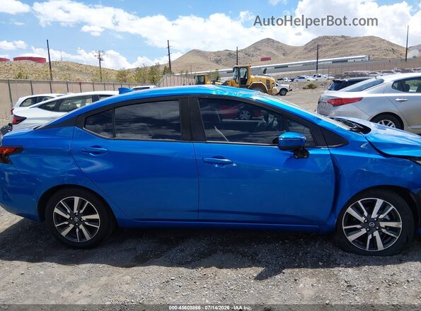 3N1CN8EV8ML853243 2021 NISSAN VERSA Синий Вид щитка приборов