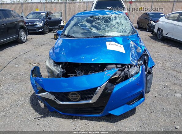 3N1CN8EV8ML853243 2021 NISSAN VERSA Синий Вид панели приборов